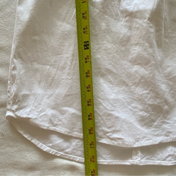 A.L.C. Ivory Mirren Twist Front Short Sleeve Dress Size 4 Mini White Minimal - Picture 11 of 11